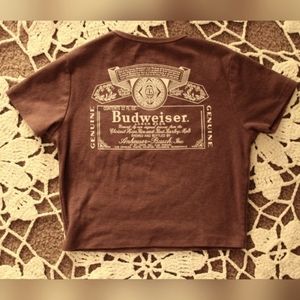 Budweiser Crop Top size small
